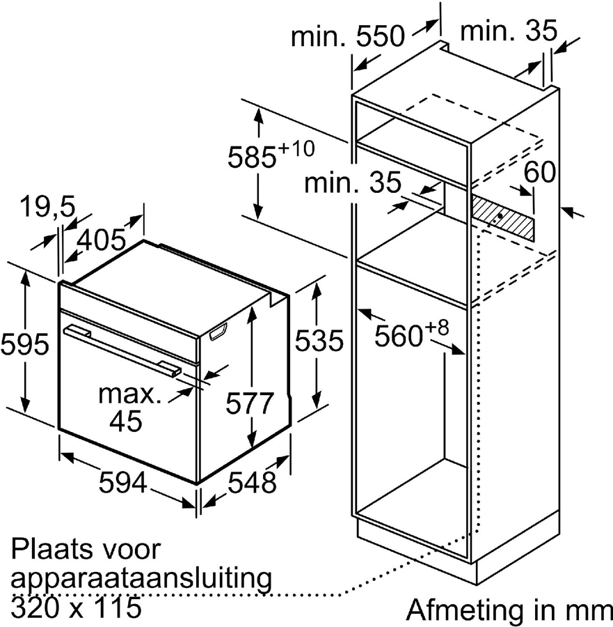 SIEMENS multifunctionele oven (60cm) | Vink Witgoed